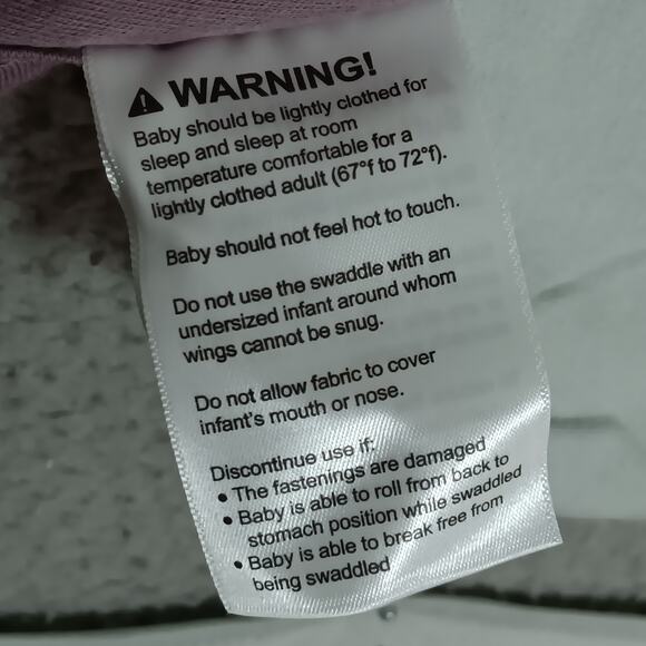 Bundle of 3 Comfy Cubs Swaddles 2 SM 1 L Gray and Mauve - Picture 10 of 10